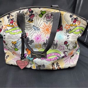 Disney Dooney and Bourke Disneyland Park Domed Satchel Handbag